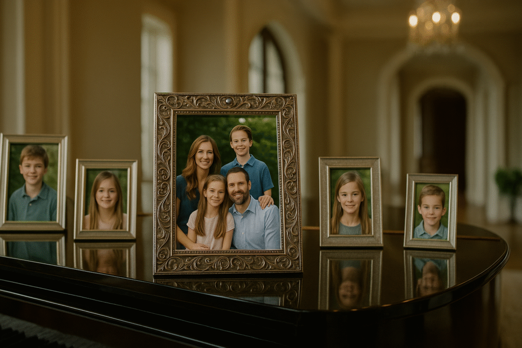 Picture frame hidden camera