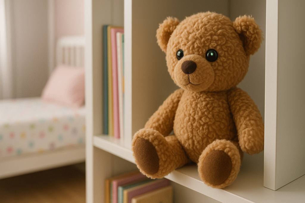 Nanny cam hidden in a teddy bear.