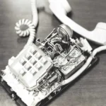 Telephone, with bug installed.